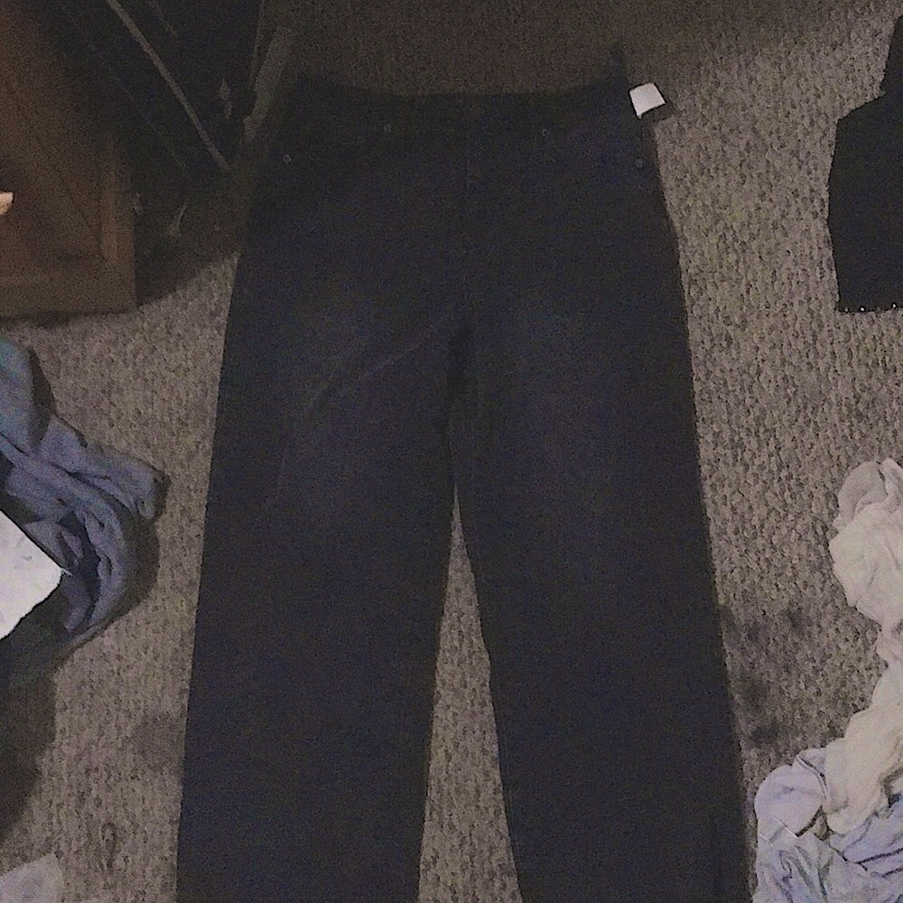 Black high-rise jeans